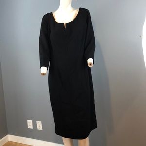 NWOT Carmen Marc Valvo Couture Black Dress Size 16